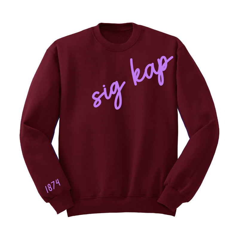 Sigma Kappa 1874 Avenue Crewneck