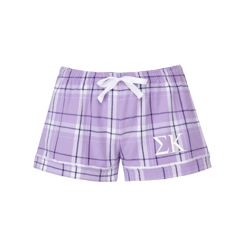 Sigma Kappa Flannel Boxer Shorts