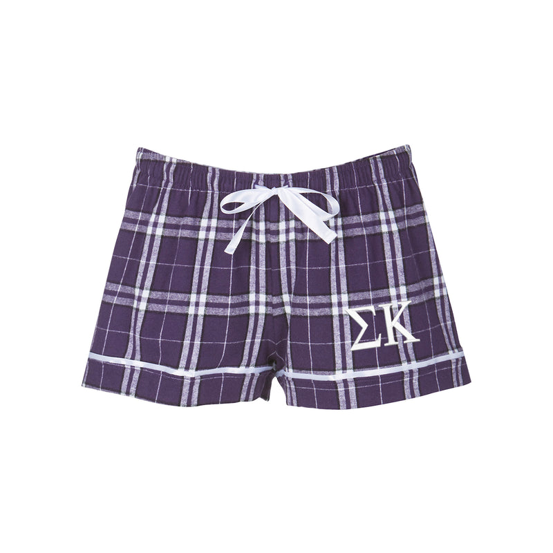 Sigma Kappa Flannel Boxer Shorts