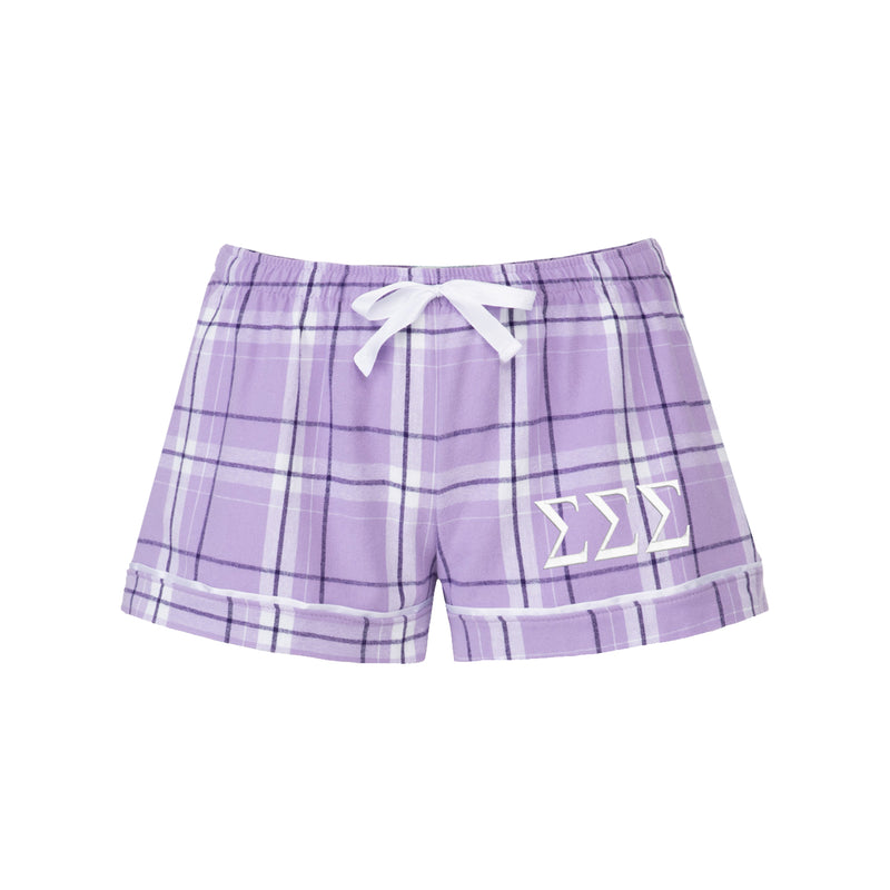 Sigma Sigma Sigma Flannel Boxer Shorts