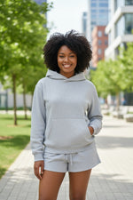 Alpha Delta Pi Fave Fit Hoodie & Short Set Wordmark