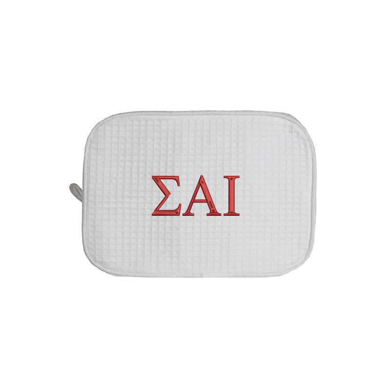 Sigma Alpha Iota Waffle Weave Cosmetic Bag