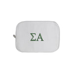 Sigma Alpha Waffle Weave Cosmetic Bag