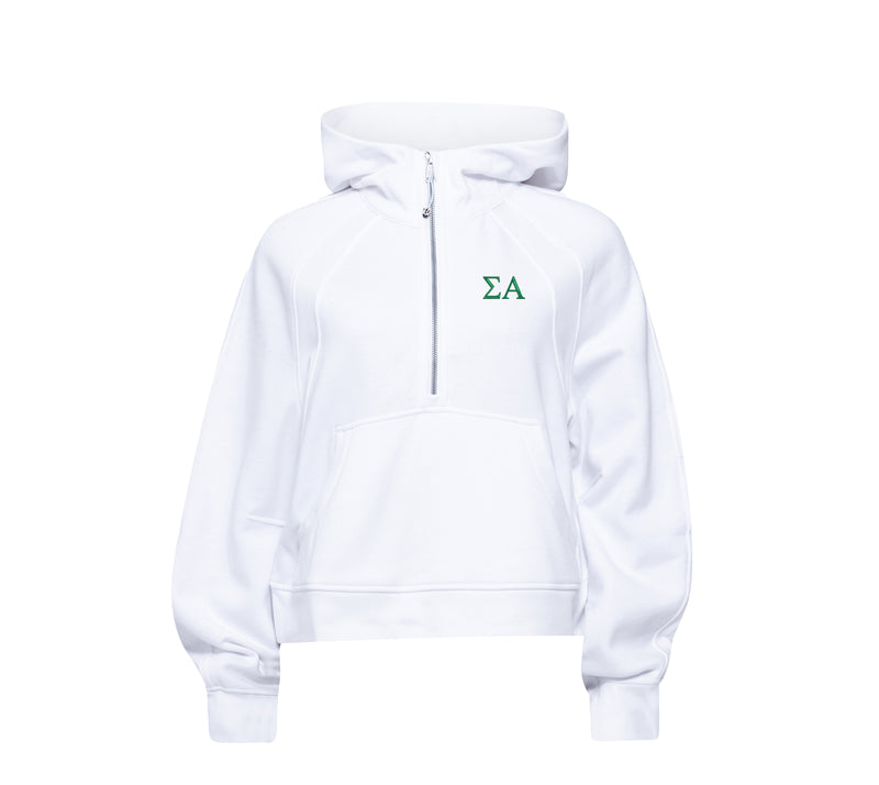 Sigma Alpha lululemon Scuba Oversized Half-Zip Hoodie - White