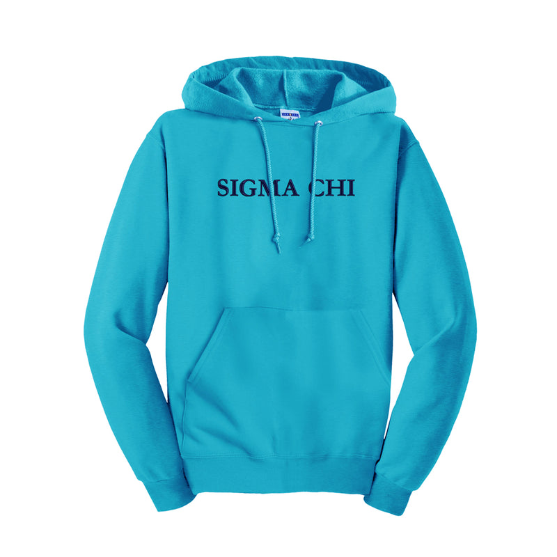 SIGMA CHI Embroidered Hooded Sweatshirt