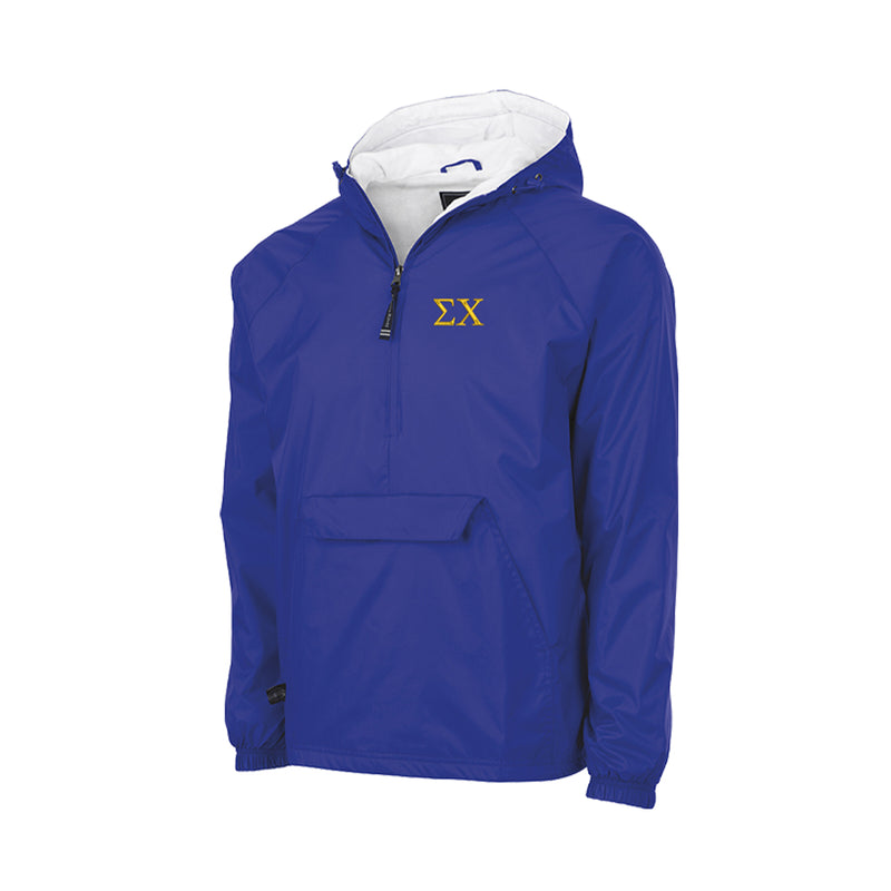 Sigma Chi Lined Windbreaker - Letters