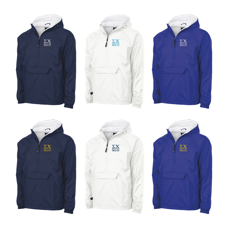 Sigma Chi Flannel Lined Windbreaker
