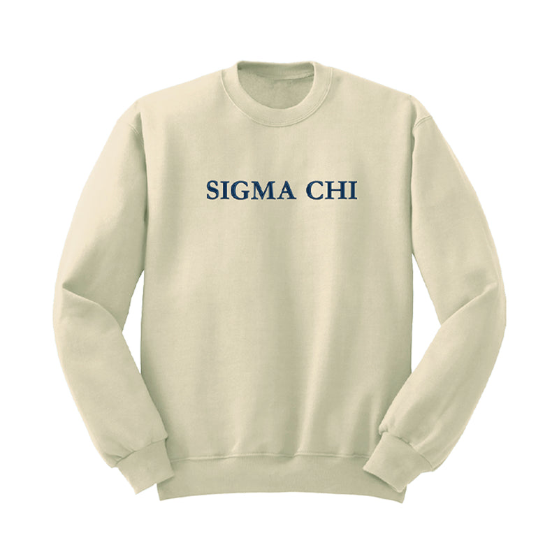 Sigma Chi Embroidered Crewneck Sweatshirt