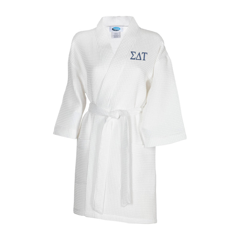 Sigma Delta Tau Waffle Weave Robe