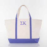 Sigma Kappa Large Canvas Tote Bag