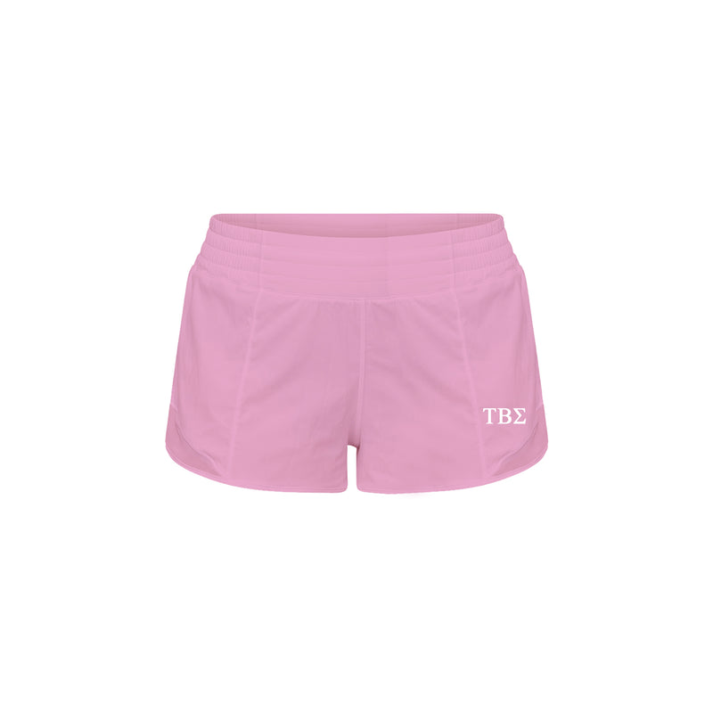 LIMITED EDITION Tau Beta Sigma lululemon Hotty Hot High-Rise Lined Short 2.5" - Pink Frosting