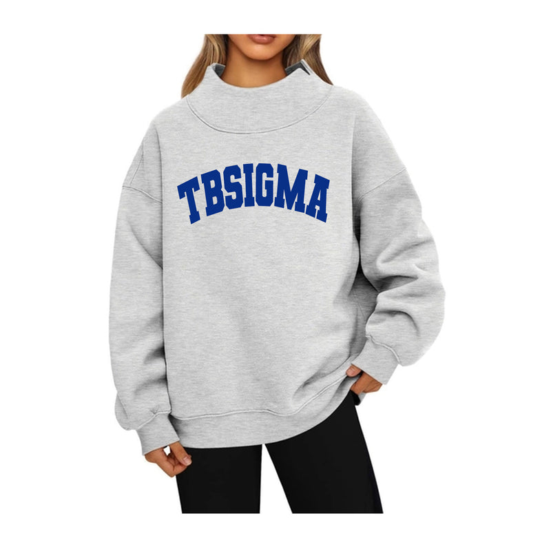 Tau Beta Sigma Mock Neck Sweatshirt - TBSIGMA