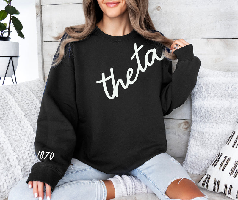 Kappa Alpha Theta 1870 Avenue Crewneck