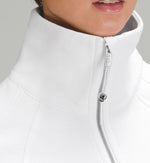 Phi Sigma Sigma MOM lululemon Scuba Oversized Funnel-Neck Half Zip - White