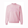 Chi Omega Monochromatic Embroidered Crewneck