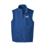 Zeta Beta Tau Fleece Vest - Letters