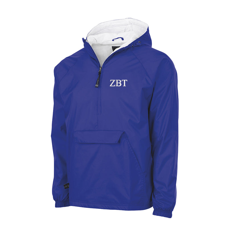 Zeta Beta Tau Flannel Lined Windbreaker - Letters