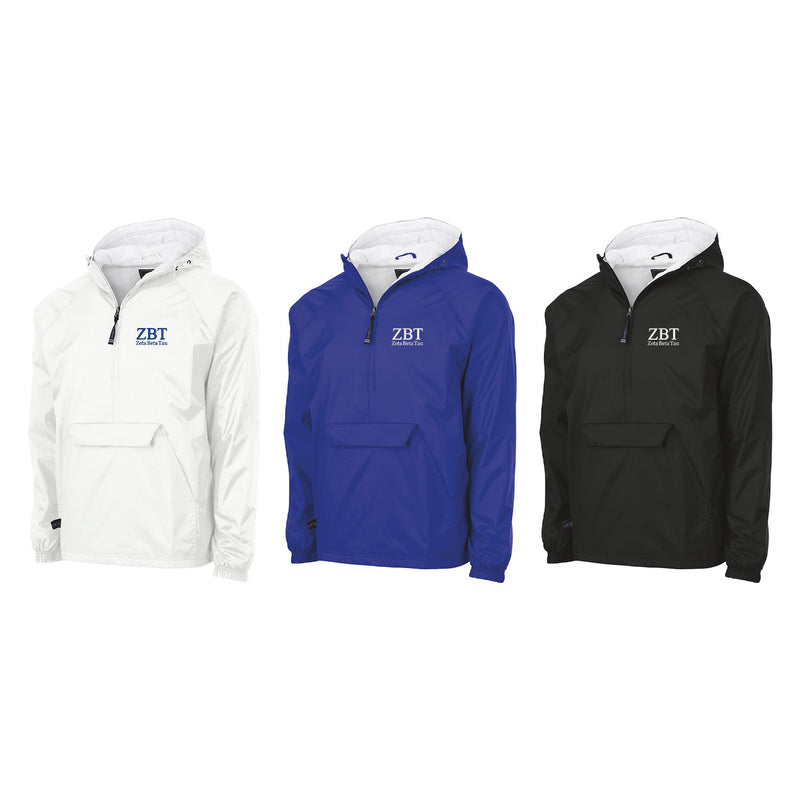 Zeta Beta Tau Flannel Lined Windbreaker