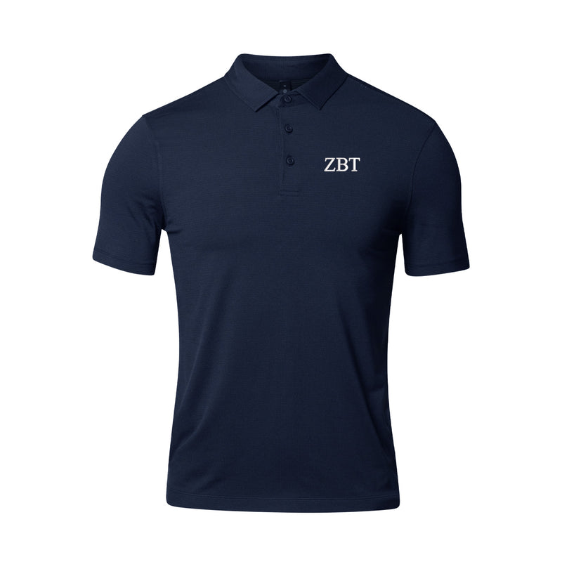 Zeta Beta Tau lululemon Evolution Short-Sleeve Polo - Navy