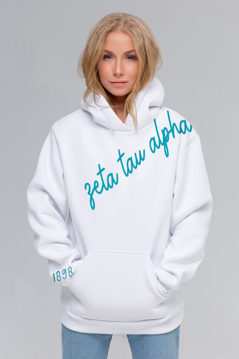 Zeta Tau Alpha 1898 Avenue Pullover Hoodie