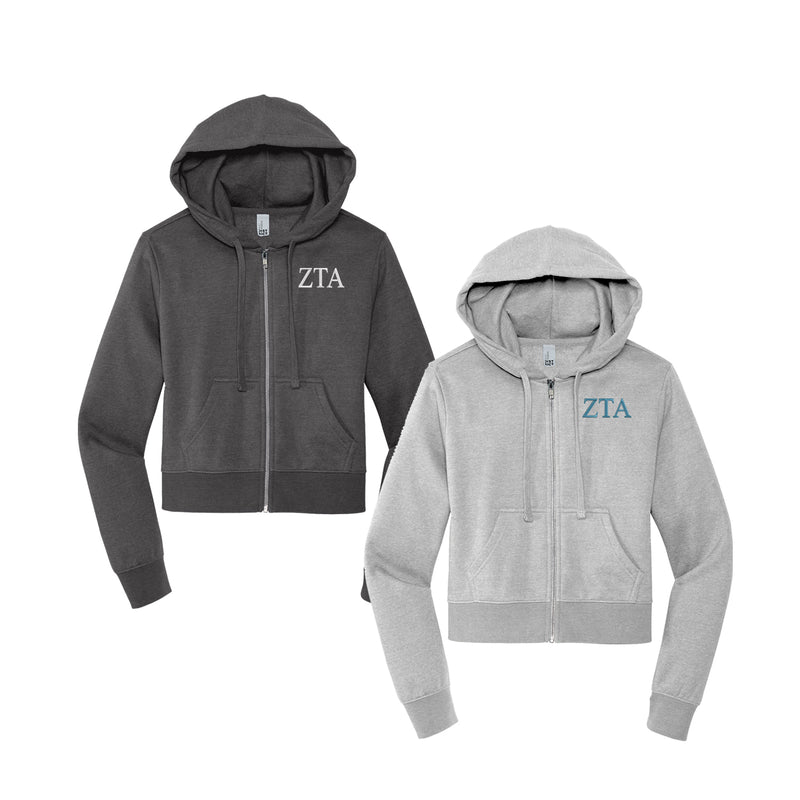 Zeta Tau Alpha Zip Up Hoodie