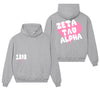 Zeta Tau Alpha Avenue Heart Pullover Hoodie