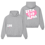 Zeta Tau Alpha Avenue Heart Pullover Hoodie