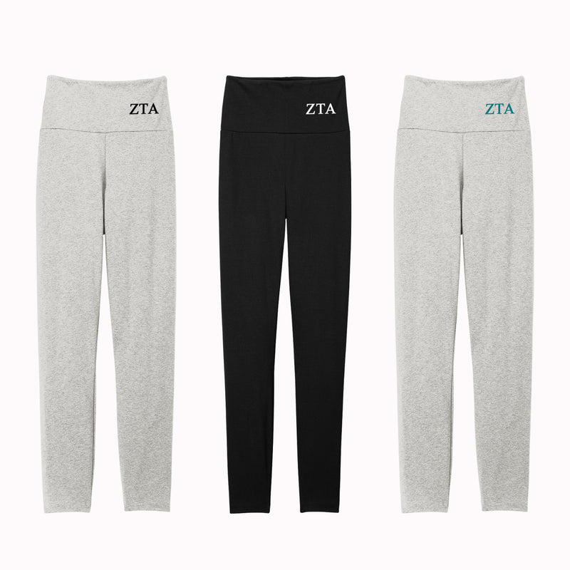 Zeta Tau Alpha High Waist Leggings