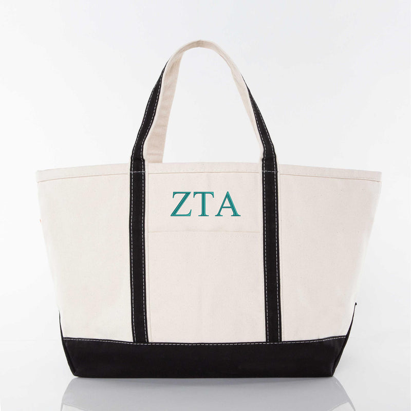 Zeta Tau Alpha Large Canvas Tote Bag