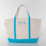 Zeta Tau Alpha Large Canvas Tote Bag