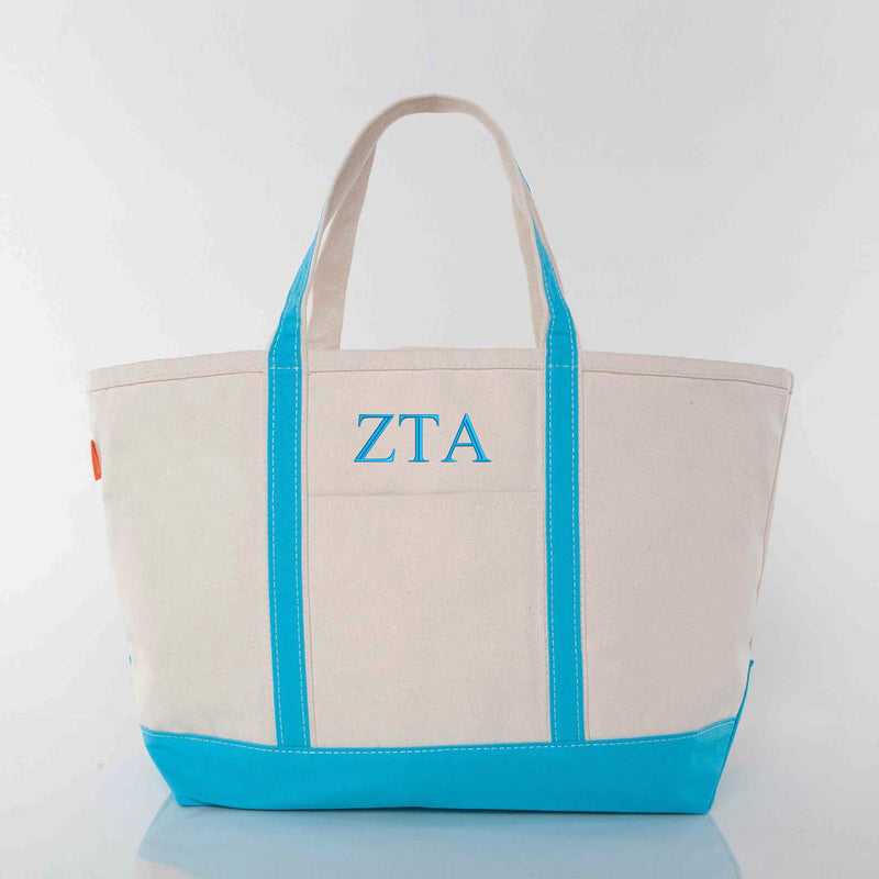 Zeta Tau Alpha Large Canvas Tote Bag