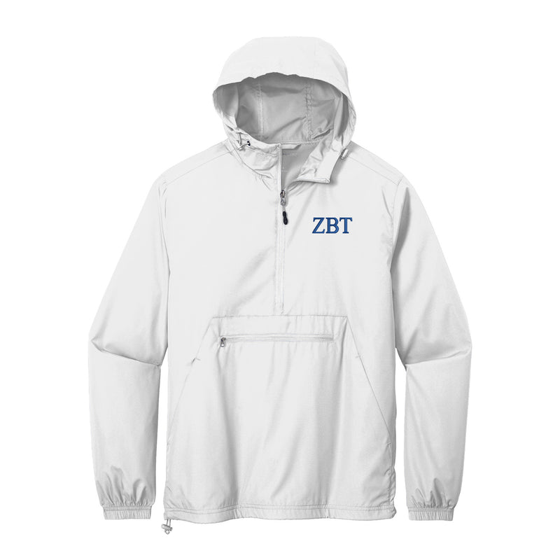 Zeta Beta Tau Lightweight Windbreaker - Letters
