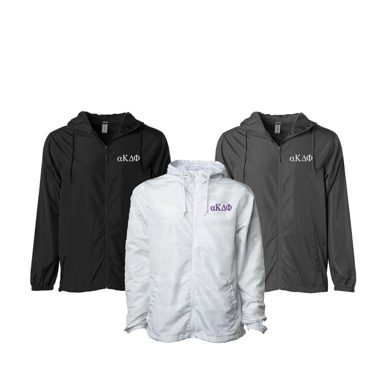 alpha Kappa Delta Phi Windbreaker Jacket - Letters