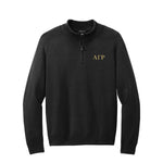 Alpha Gamma Rho 1/4-Zip Monogrammed Sweater