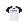 alpha Kappa Delta Chi Short Sleeve Crop Raglan