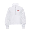 Alpha Omicron Pi lululemon Scuba Oversized FUNNEL-Neck Half Zip - White