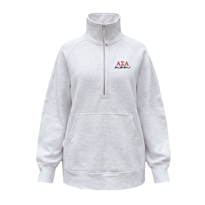 Alpha Sigma Alpha MOM lululemon Scuba Oversized Funnel-Neck Half Zip Long