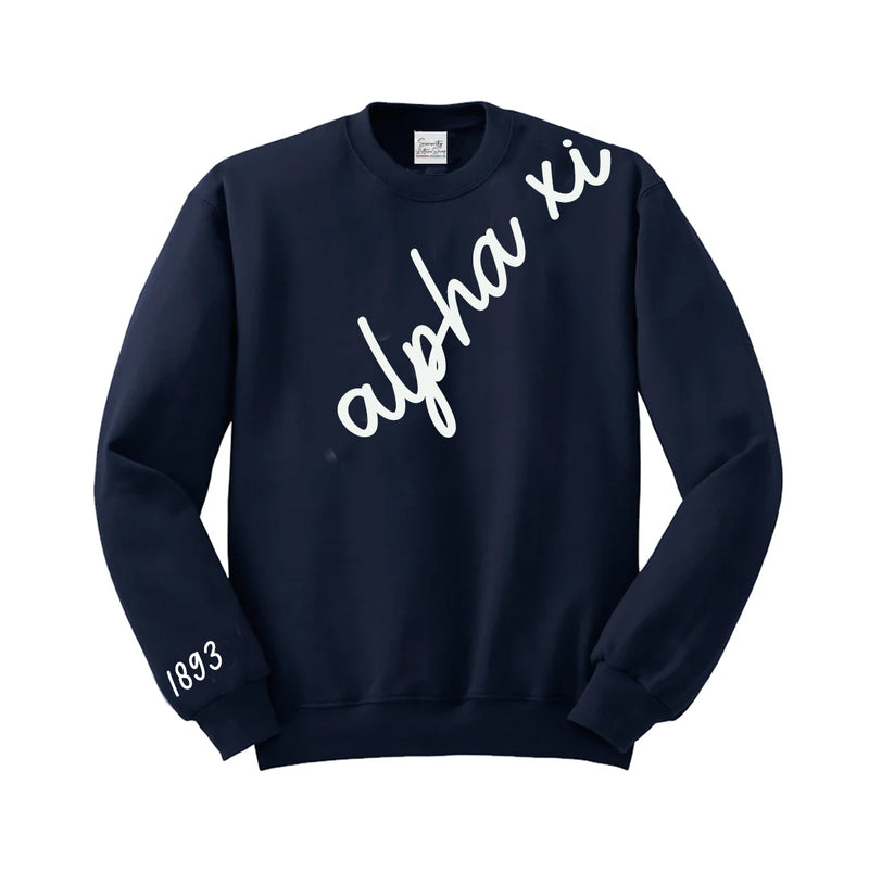 Alpha Xi Delta 1893 Avenue Crewneck