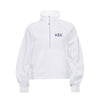 Alpha Xi Delta lululemon Scuba Oversized FUNNEL-Neck Half Zip - White