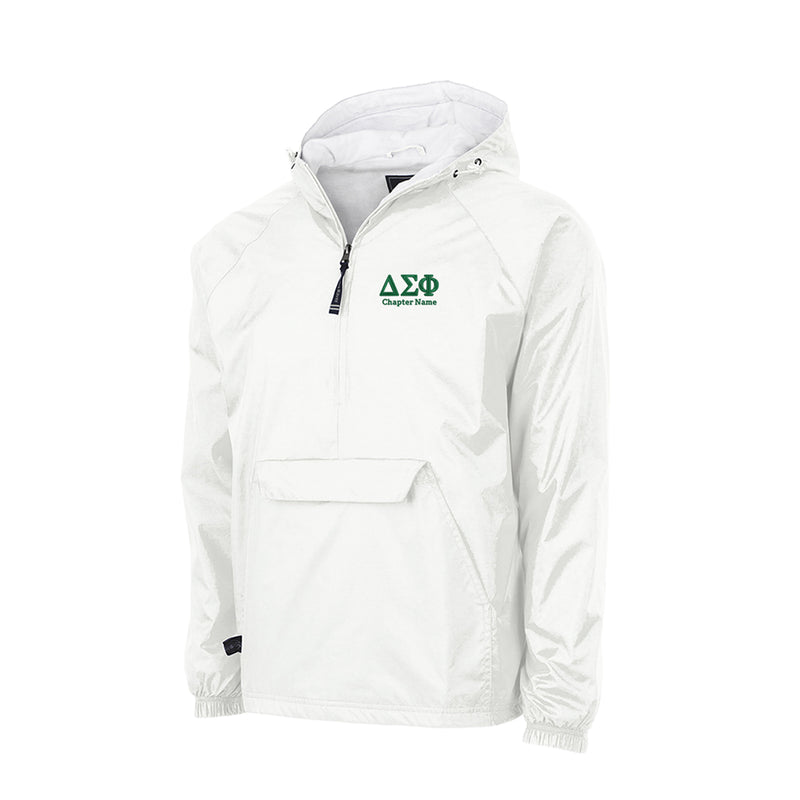 Delta Sigma Phi Flannel Lined Windbreaker - Chapter Name