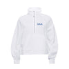 Delta Delta Delta lululemon Scuba Oversized FUNNEL-Neck Half Zip - White