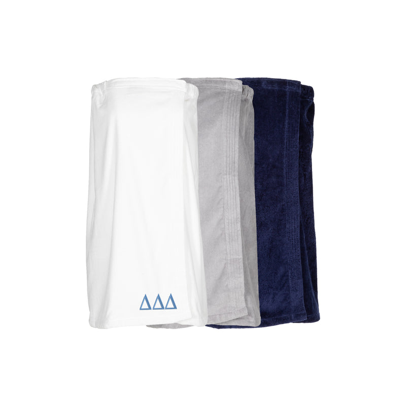 Delta Delta Delta Terry Velour Spa Wrap