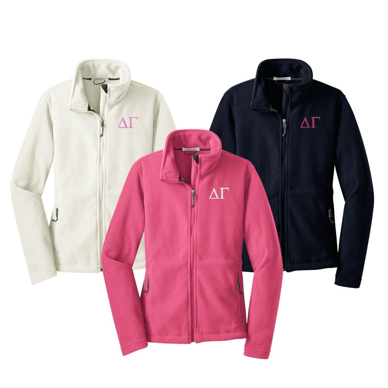 Delta Gamma Fleece Zip Cadet Jacket