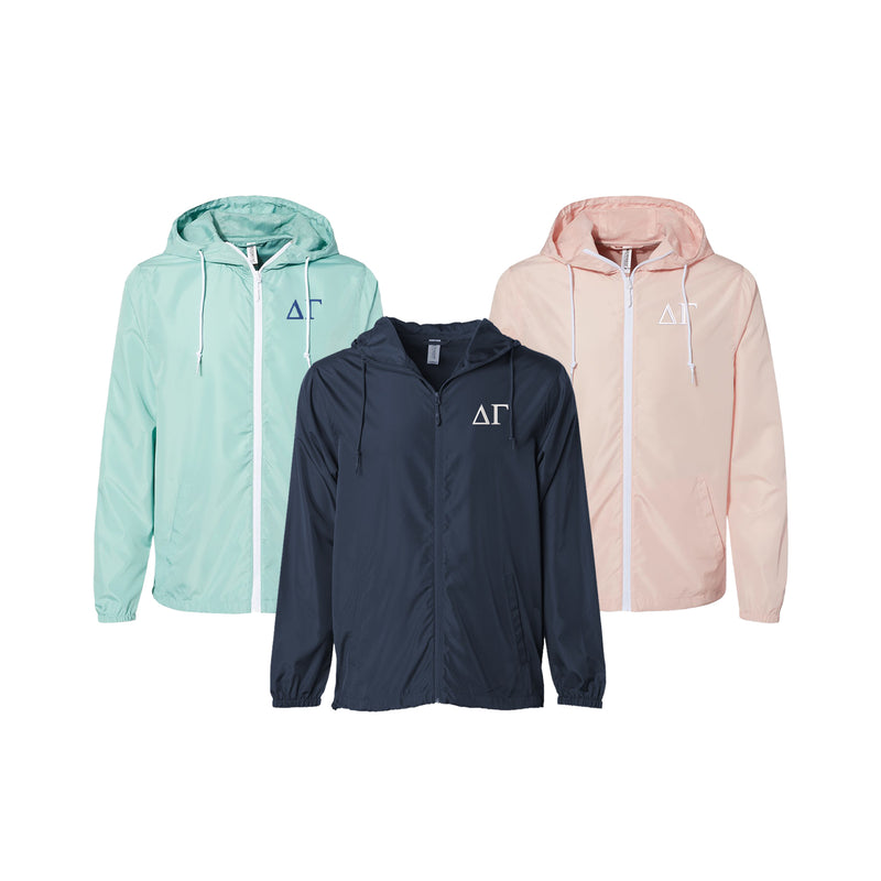 Delta Gamma Lightweight Windbreaker Jacket