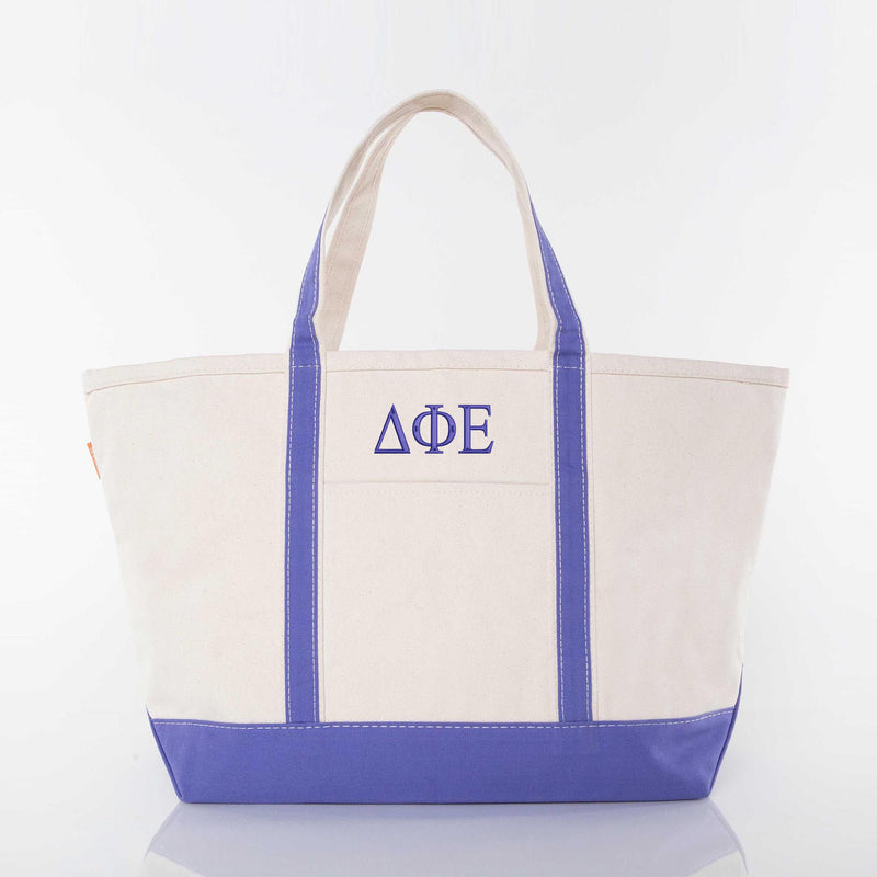 Delta Phi Epsilon Large Canvas Tote Bag