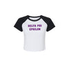 Delta Phi Epsilon Short Sleeve Crop Raglan