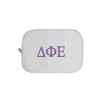 Delta Phi Epsilon Waffle Weave Cosmetic Bag