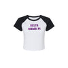 Delta Sigma Pi Short Sleeve Crop Raglan