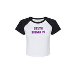 Delta Sigma Pi Short Sleeve Crop Raglan