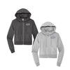 Delta Sigma Pi Cropped Zip Up Hoodie